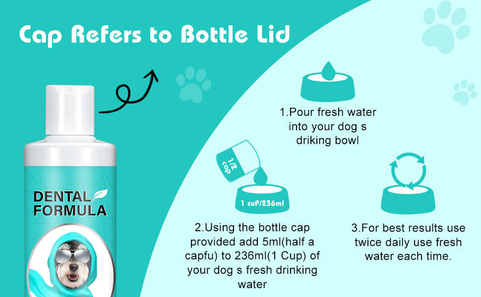 Dental Formula Water Additive for Dogs & Cats