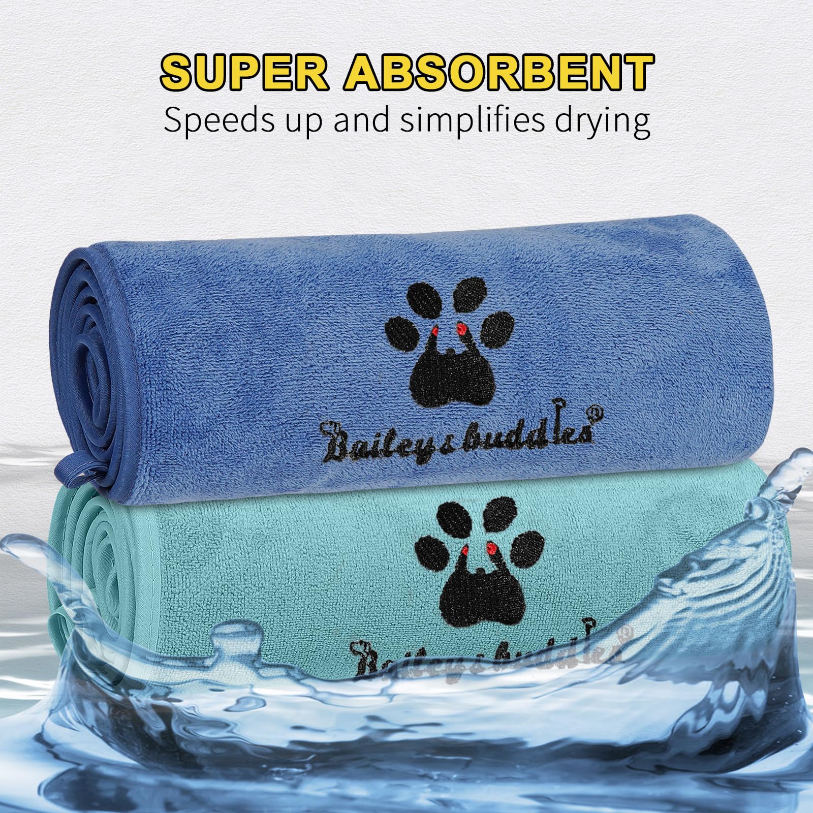 Quick Dry Dog Towel - Ultra-Absorbent & Fast-Drying