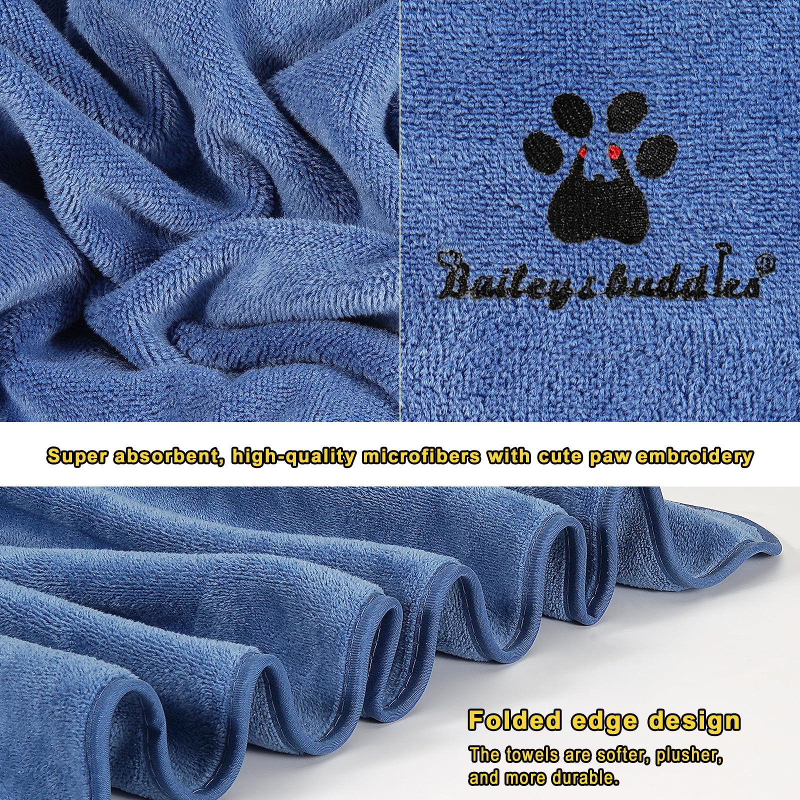 Quick Dry Dog Towel - Ultra-Absorbent & Fast-Drying