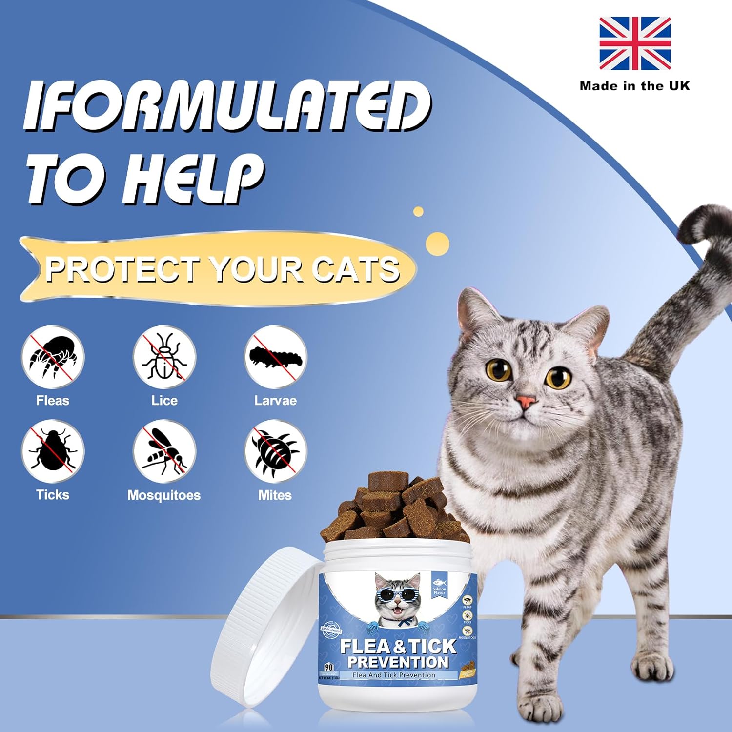 natural flea and tick prevention chews for cats
