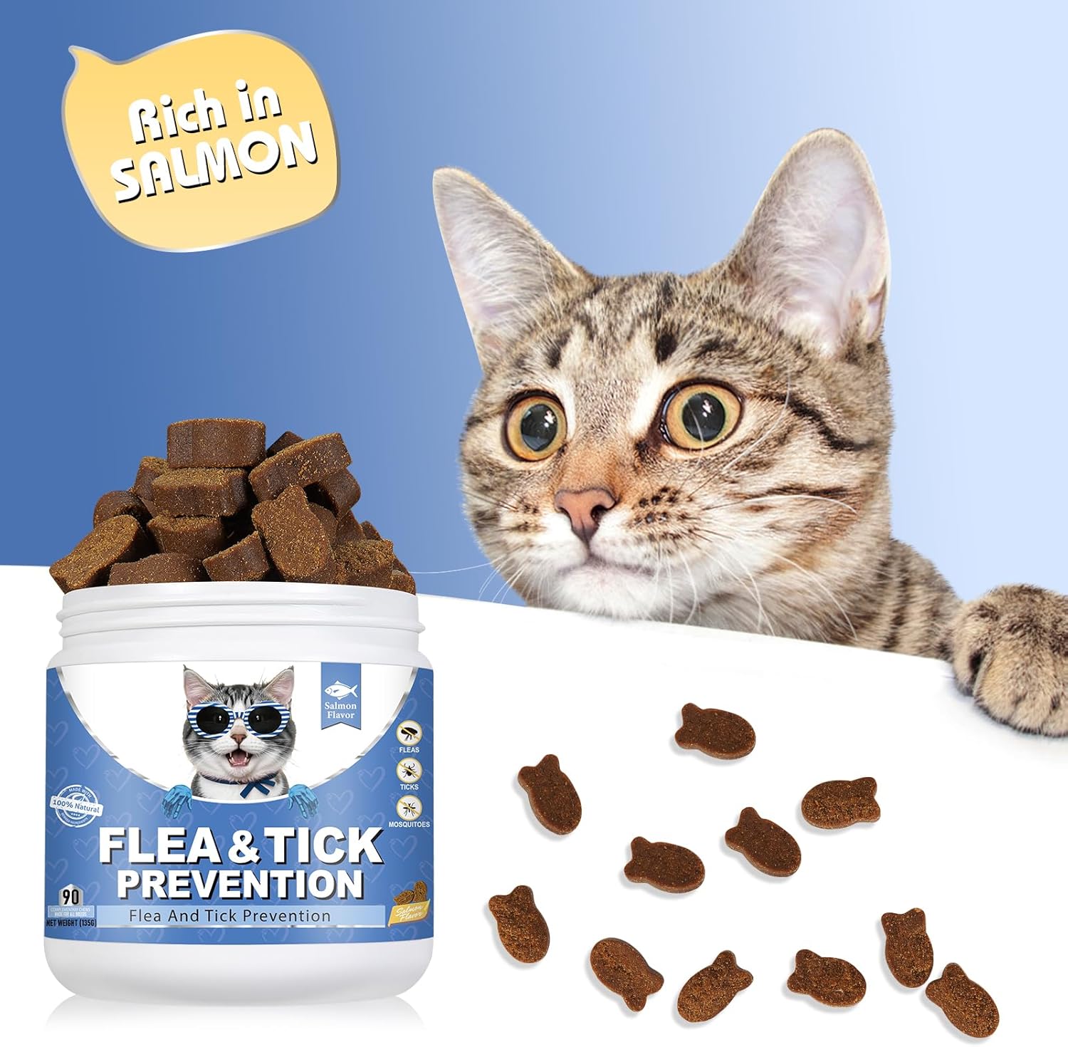 natural flea and tick prevention chews for cats
