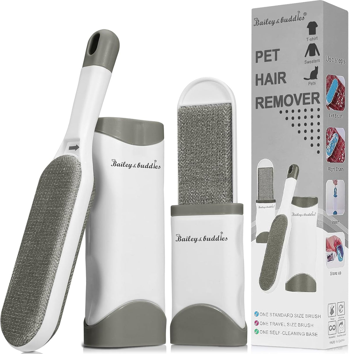 Pet Hair Remover Brush for Cats & Dogs