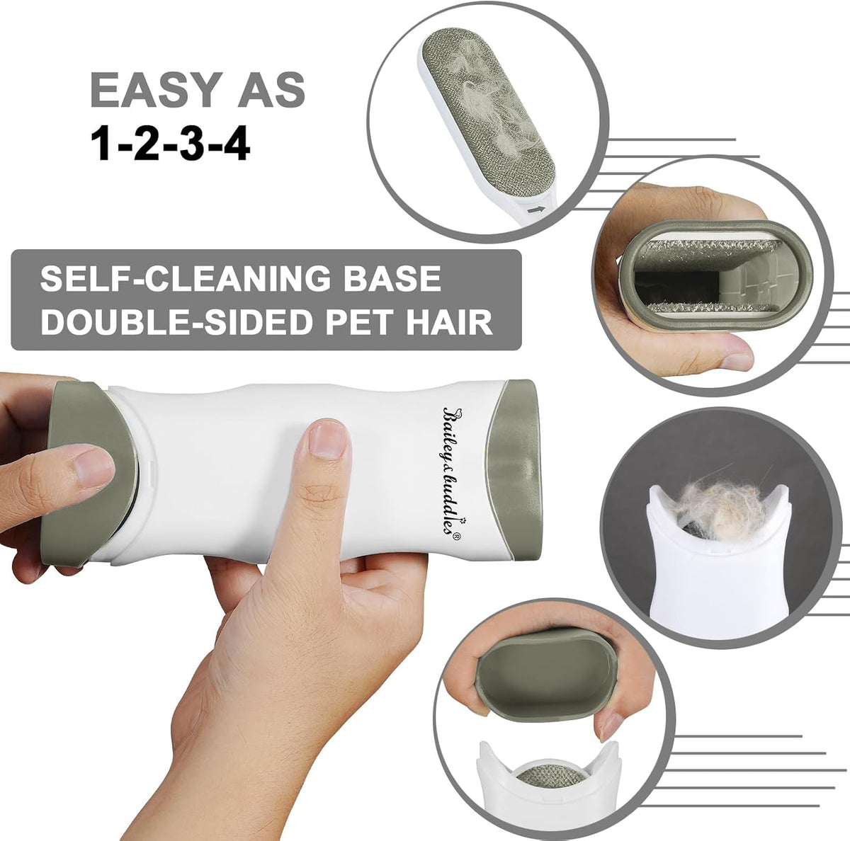 Pet Hair Remover Brush for Cats & Dogs