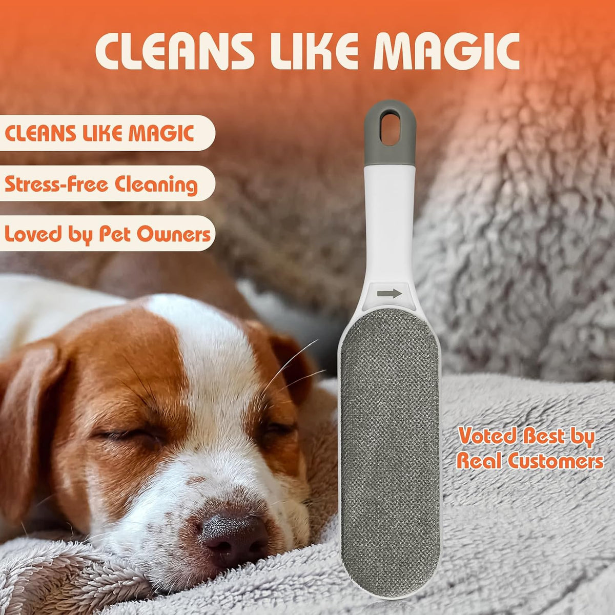 Pet Hair Remover Brush for Cats & Dogs
