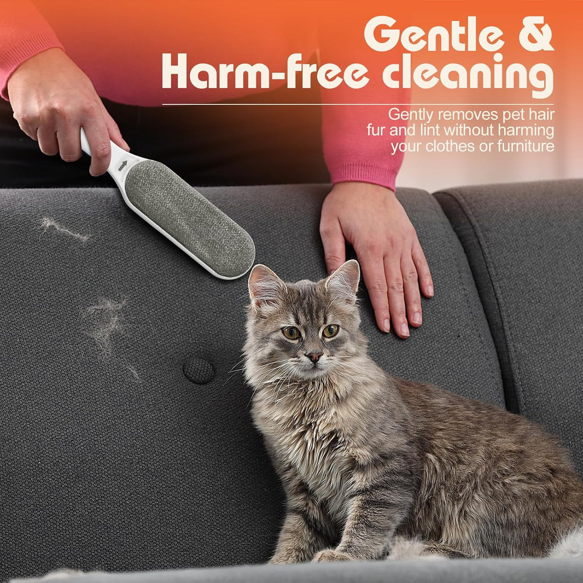 Pet Hair Remover Brush for Cats & Dogs