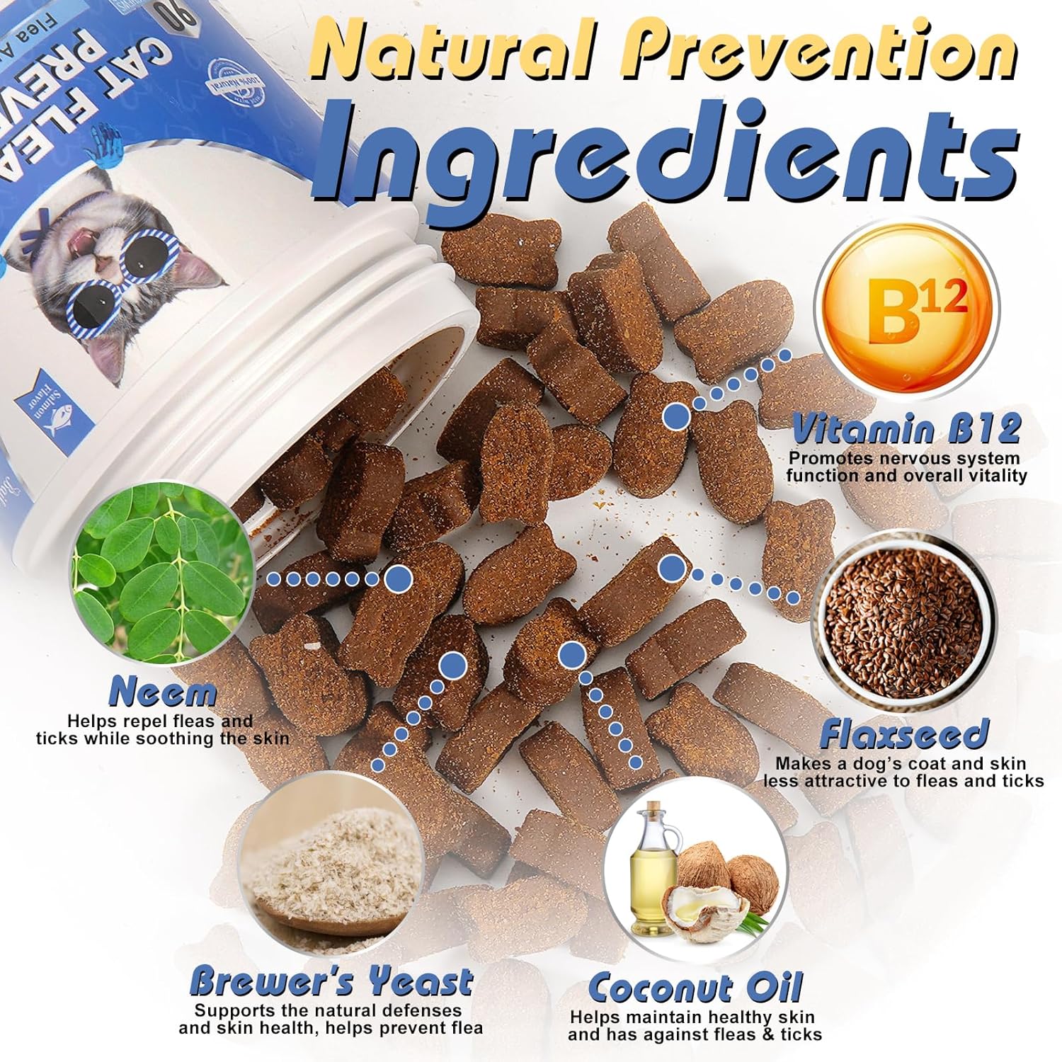 natural flea and tick prevention chews for cats