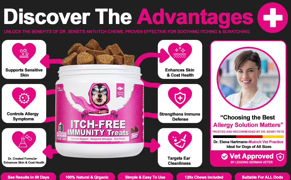 Itchy Dog Treat Allergy Tablets For Dogs