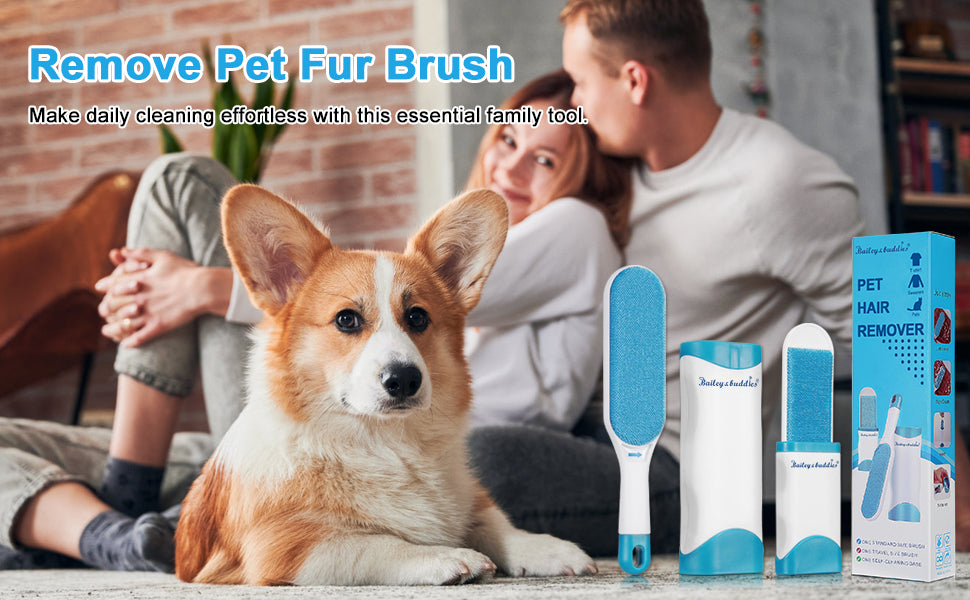 Pet Hair Remover Brush for Cats & Dogs