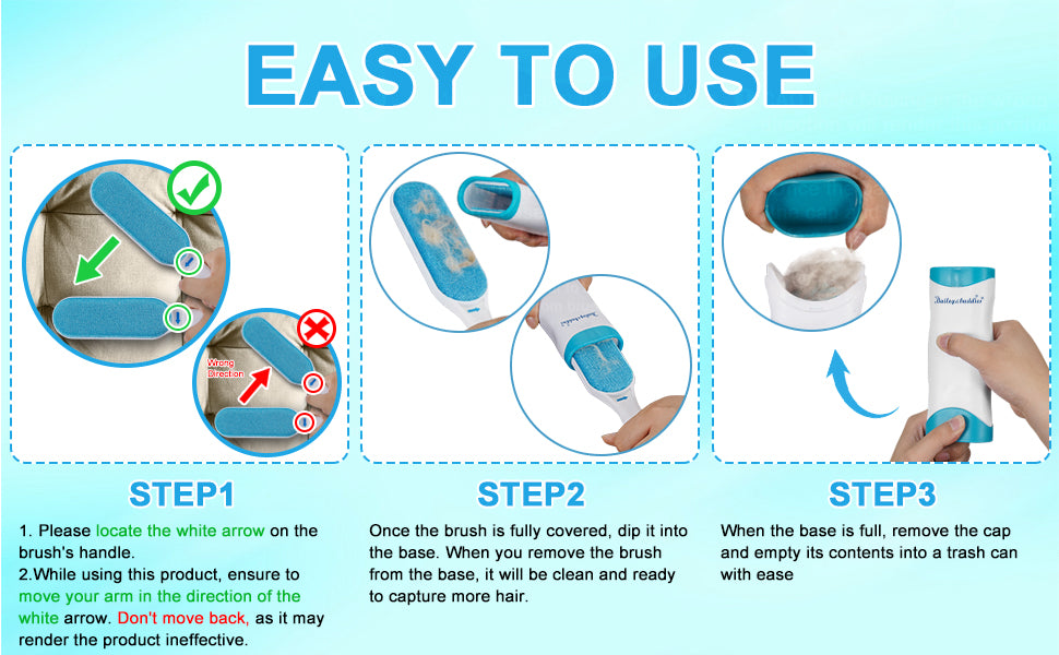 Pet Hair Remover Brush for Cats & Dogs