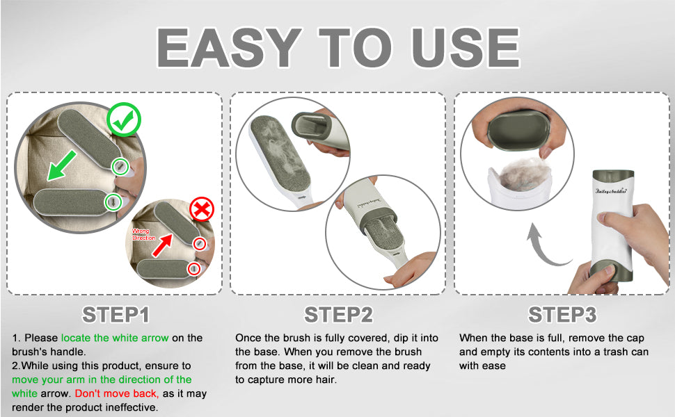 Instructions on how to use a hair removal device with step-by-step illustrations and text.