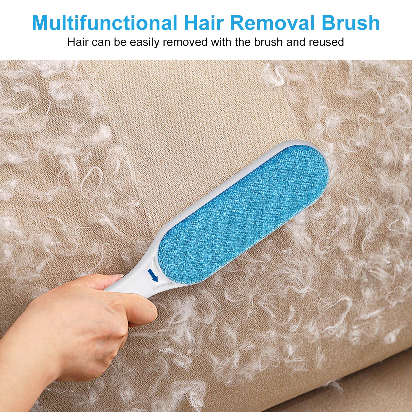 Pet Hair Remover Brush for Cats & Dogs